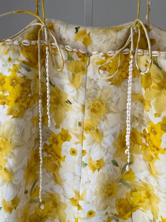 Zimmermann Yellow and White Floral Mini Dress - Picture 11 of 11